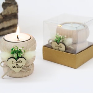 Rustic Wedding Favors Candles, Personalized Tealight Holders, Bridal Shower Candles, Rustic Wedding Decor, Bulk Guest Gifts, Custom Favors