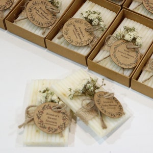 Saponette mini per regali di nozze all'ingrosso, bomboniere con sapone floreale, bomboniere con sapone personalizzate per gli ospiti del matrimonio, saponi fatti a mano per gli ospiti