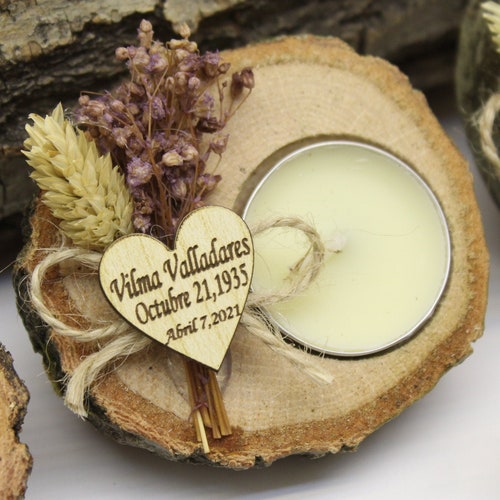 Candle Wedding Favors for Guests Personalized Candle Favor Etsy