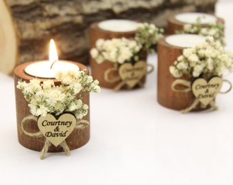 Personalized Candle Wedding Favor, Wedding Favors for Guests in Bulk, Wedding Gifts for Guests, Rustic Wedding Favors, Bridal Shower Favors