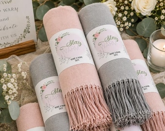 Personalisierte Pashmina Schal, Pashminas in loser Schüttung, Pashmina Schal, Brautdusche Gefälligkeiten, Hochzeitsgeschenke für Gäste in loser Schüttung, Danke Favor