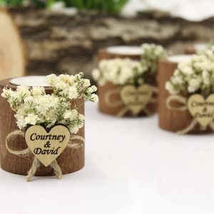 Personalized Candle Wedding Favor, Wedding Favors for Guests in Bulk, Wedding Gifts for Guests, Rustic Wedding Favors, Bridal Shower Favors image 6