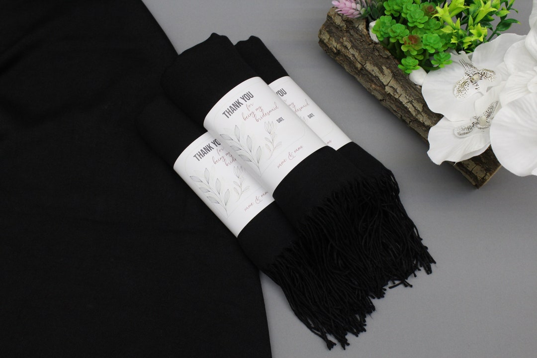 large black pashmina shawl