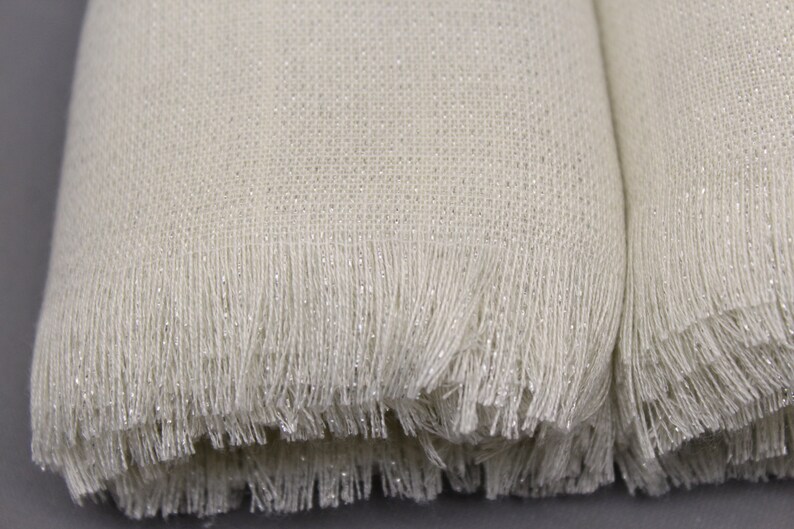 Glitter Pashmina Ivory Pashmina Shawl Wedding Personalized Bridesmaid Shawl Wedding Shawl Sparkly Pashmina Shawl Bridesmaid Proposal