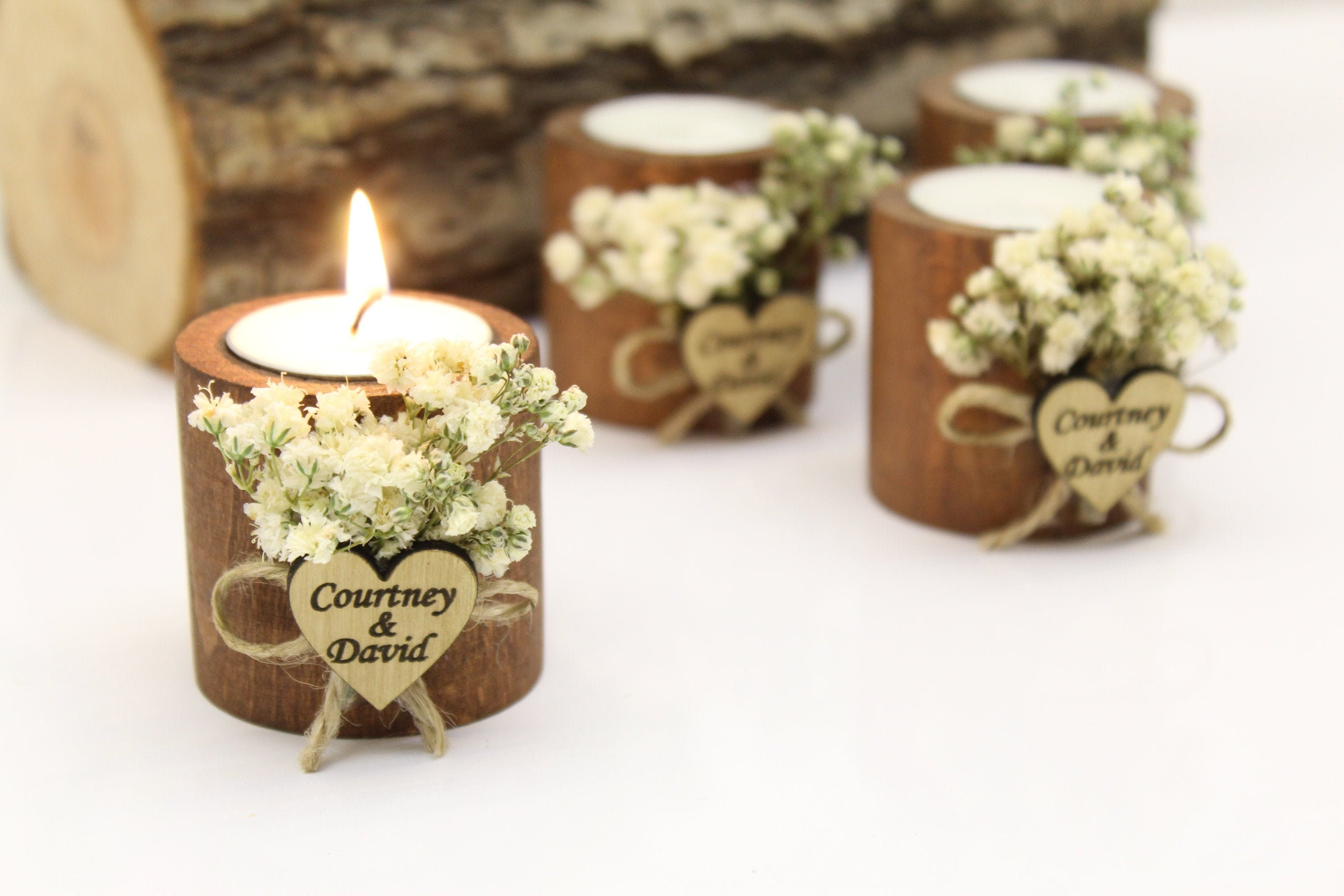 Velas personalizadas detalles para invitados Bodas