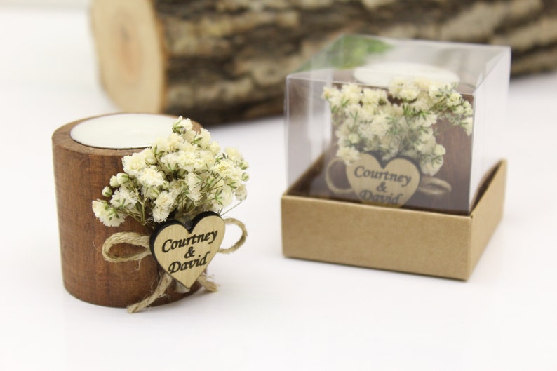 Personalized Candle Wedding Favor, Wedding Favors for Guests in Bulk, Wedding Gifts for Guests, Rustic Wedding Favors, Bridal Shower Favors image 4