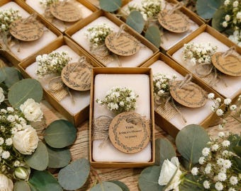 Personalized Soap Favors for Guests, Wedding Favor, Bridal Shower Favor, Baby shower Favor, Baptism gift, Party Favors, Memorial Favors,