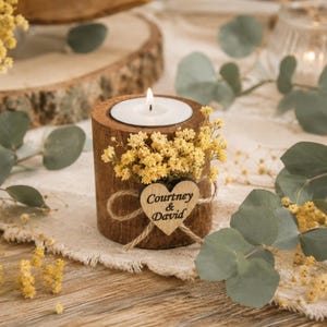 Bomboniere personalizzate con candele per matrimoni, bomboniere rustiche per gli invitati, bomboniere per addio al nubilato, bomboniere personalizzate per feste, candele commemorative immagine 13