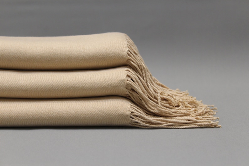 champagne pashmina shawl