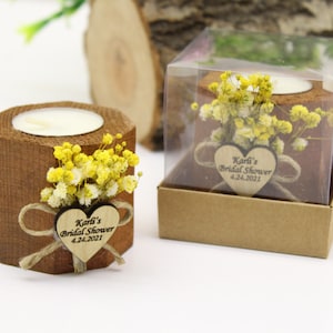 50 PCS Personalized Candle Wedding Favors, Wedding Favors for Guests in Bulk, Bridal Shower Favors, Rustic Wedding Favors, Unqiue Wedding