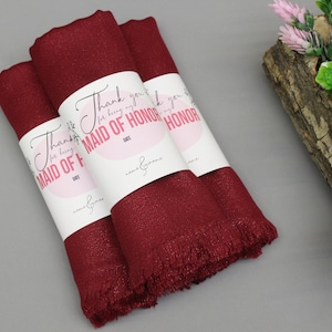 Sparkly Pashmina Shawl, Burgundy Pashmina Shawl Wedding, Glitter Pashmina, Personalized Bridesmaid Shawl, Bridesmaid Proposal, Wedding Shawl