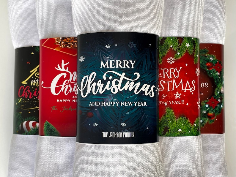Personalized Christmas Wedding Favors, Christmas Shawl Favors, Christmas Gifts For Guests, New Year Gifts, Happy Holidays Favors, image 7
