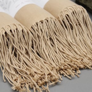 champagne pashmina shawl