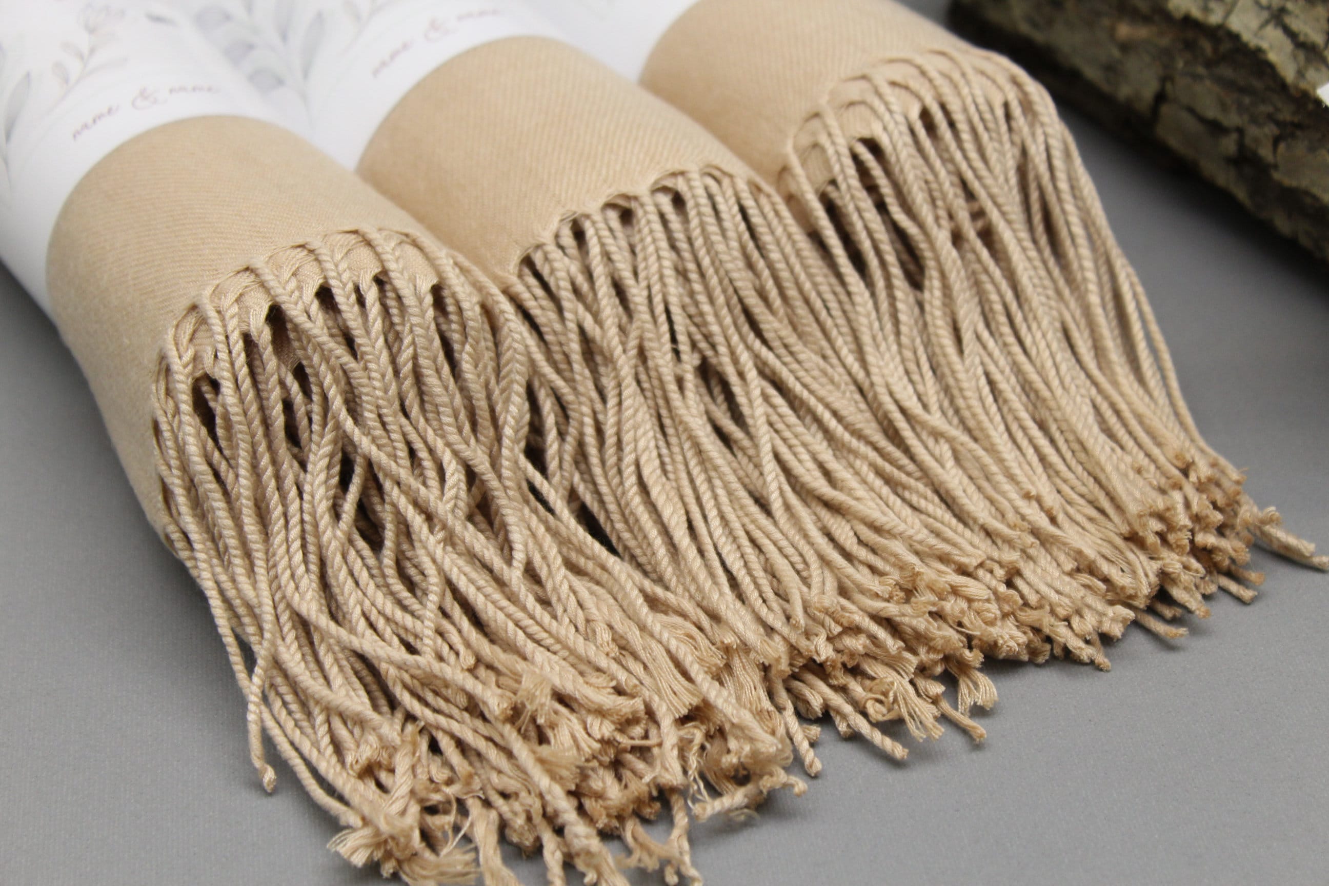 champagne pashmina shawl
