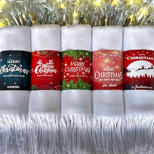 Personalized Christmas Wedding Favors, Christmas Shawl Favors, Christmas Gifts For Guests, New Year Gifts, Happy Holidays Favors, image 8