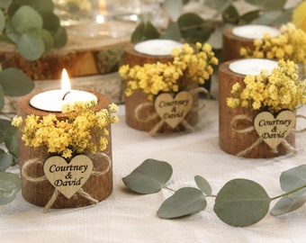 Bomboniere nuziali personalizzate con candele, bomboniere per gli invitati in grandi quantità, regali di nozze per gli ospiti, bomboniere rustiche, bomboniere per addio al nubilato