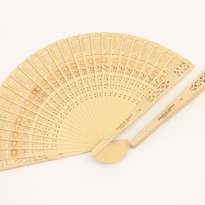 Personalized Hand Fans Custom Wedding Fans Wedding Favors For Guests in Bulk Bridal Shower Favors Rustic Summer Wedding Favor