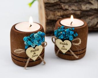 Personalized Wedding Favors for Guests in Bulk | Bridal Shower Favors | Rustic Wedding Favors | Wedding Decor | Wedding Favors Candle