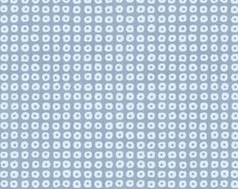 Blender Cotton Fabric by the Yard - Lofi Circular Squares Denim - Windham 52504-2