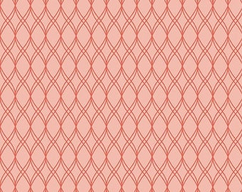 Primrose Hill Cotton Fabric by the Yard - Primrose Hill Garden Trellis Blush - Riley Blake C11063-BLUSH
