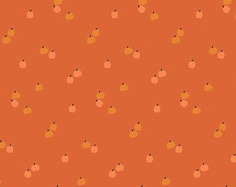 Fall Cotton Fabric by the Yard - Seasonal Basics Pumpkins Orange - Riley Blake C652-ORANGE