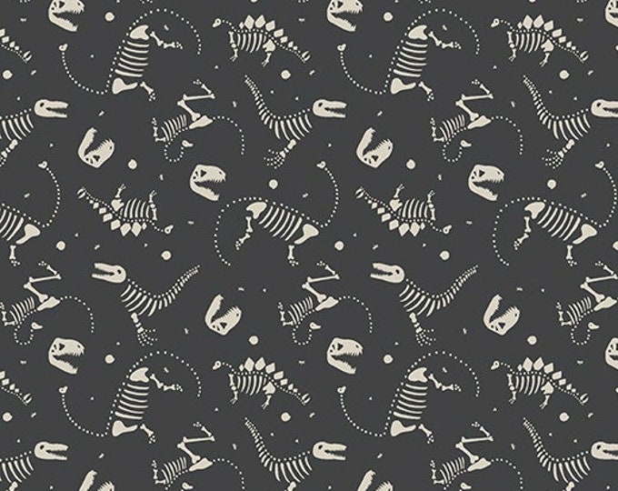 Dinosaur Cotton Fabric by the Yard - Roar by Citrus and Mint - Dino ...