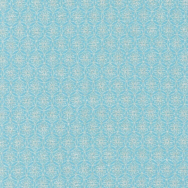 Asian Geometric Cotton Fabric by the Yard - Imperial Geometric Sky Metallic - Robert Kaufman SRKM2120463