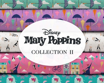 Mary Poppins Disney Fat Quarters Lot de 5