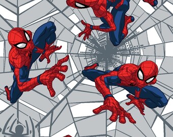 100% Cotton Fabric Camelot Marvel Ultimate Spiderman Spider-Man 100% Cotton Fabric Camelot Marvel Ultimate Spiderman Spider-Man