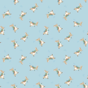 Peter Rabbit Cotton Fabric by the Yard - The Tale of Peter Rabbit Peter Toss Blue - Riley Blake C14702-BLUE