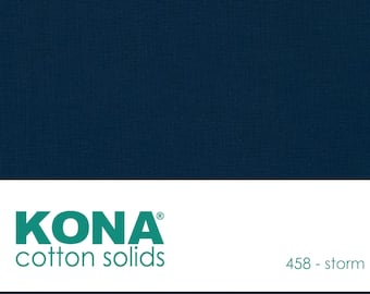 Kona Cotton Fabric by the Yard - 458 Storm