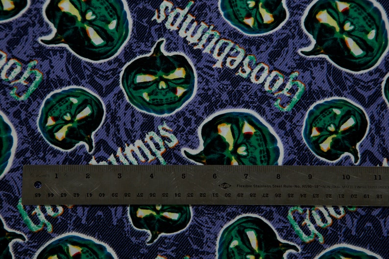 Goosebumps Fabric by the Yard Glow in the Dark Pumpkins Etsy