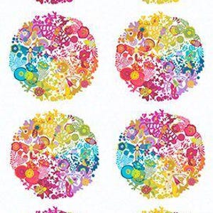 24&quot; PANEL Alison Glass Cotton Fabric by the Yard - Color Wheel Art Theory Day - Alison Glass for Andover A-1442-L  *24 INCH REPEAT*