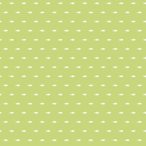 May include: A seamless pattern of white shark silhouettes on a light green background.