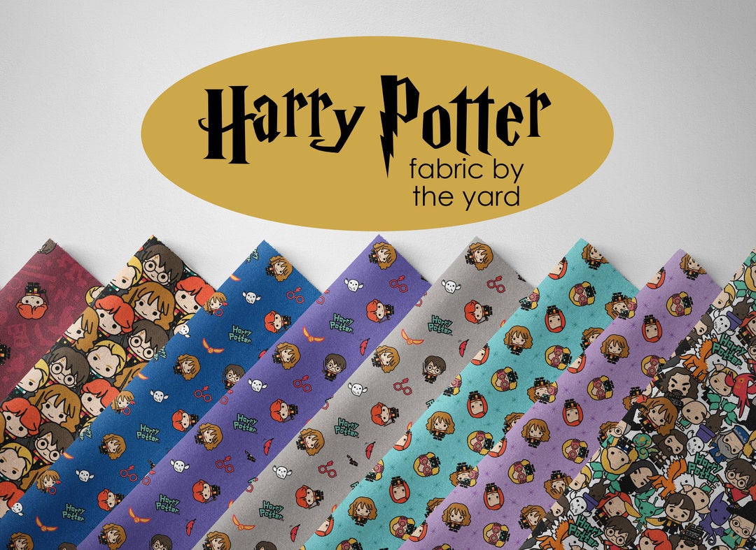 Harry Potter Cotton Fabric by the Yard Harry Potter Kawaii Collection