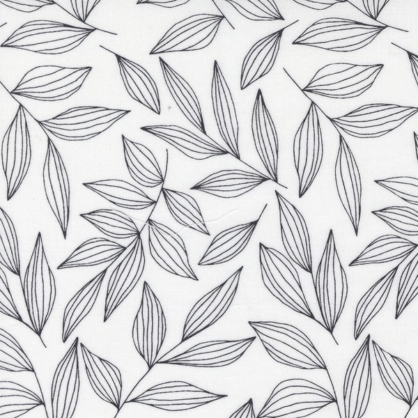 Create Cotton Fabric by the Yard - Create Leaves Paper - Alli K for Moda 11522-11