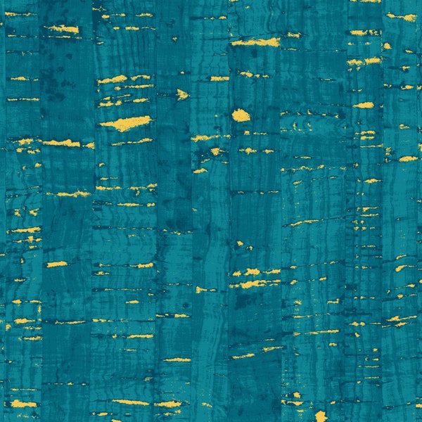 Metallic Blender Cotton Fabric by the Yard - Uncorked Metallic Blender Turquoise  - Windham 50107M-31