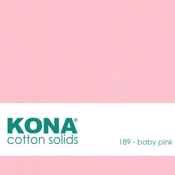 Kona Cotton Fabric by the Yard - 189 Baby Pink