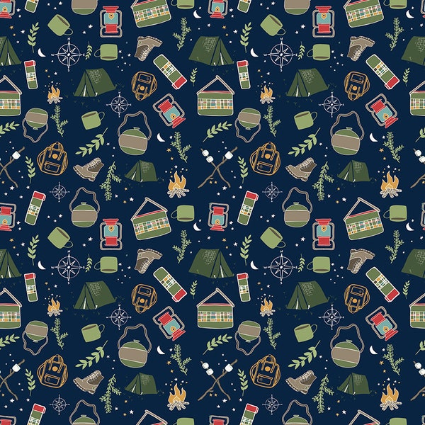 Camping Fabric - Etsy