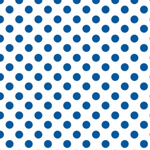 Polka Dot Cotton Fabric by the Yard - Mixology Dots Royal - Camelot 21005-0016