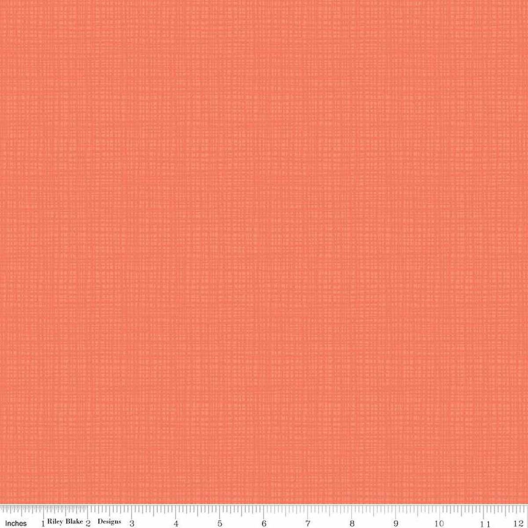 Blender Cotton Fabric by the Yard Texture Coral Riley Blake C610CORAL