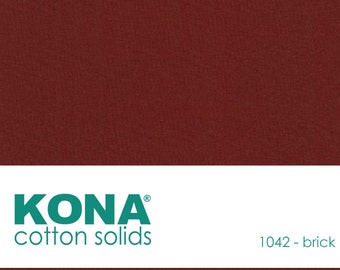 Kona Cotton Fabric by the Yard - 1042 Brick