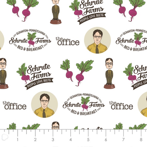 Dunder Mifflin Fabric, Wallpaper and Home Decor