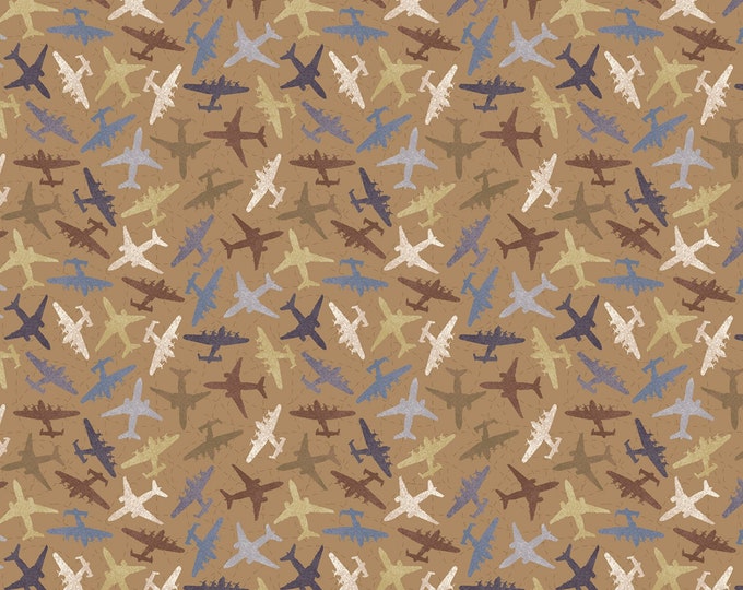 Airplane Cotton Fabric by the Yard Discover Light Aircraft Etsy