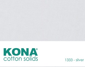 Kona Cotton Fabric by the Yard - 1333 Silver