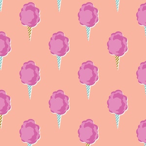 Cotton Candy Cotton Fabric by the Yard - East Coast Sugar Rush Razzle Dazzle Metallic - Megan Kampa for Cotton + Steel MK104-RD2M