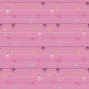 Modern Ribbon Cotton Fabric by the Yard - Adorn Tied Up Kiss - Rashida Coleman-Hale for Ruby Star Society RS1023-12