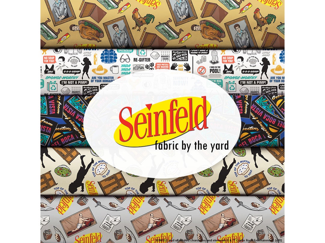 Seinfeld Cotton Fabric by the Yard the Seinfeld Collection by Camelot