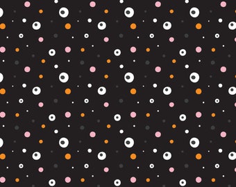 Boo Bash Teeny Dot Black 101.139.02.1 by Maude Asbury for Blend Fabrics