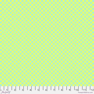 Tula Pink Cotton Fabric by the Yard - Untamed Check Please Moonbeam - Free Spirit PWTP242.MOONBEAM